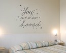 Quotes - You Are So Loved Quote Wall Stickers Vinyl Love Lettering